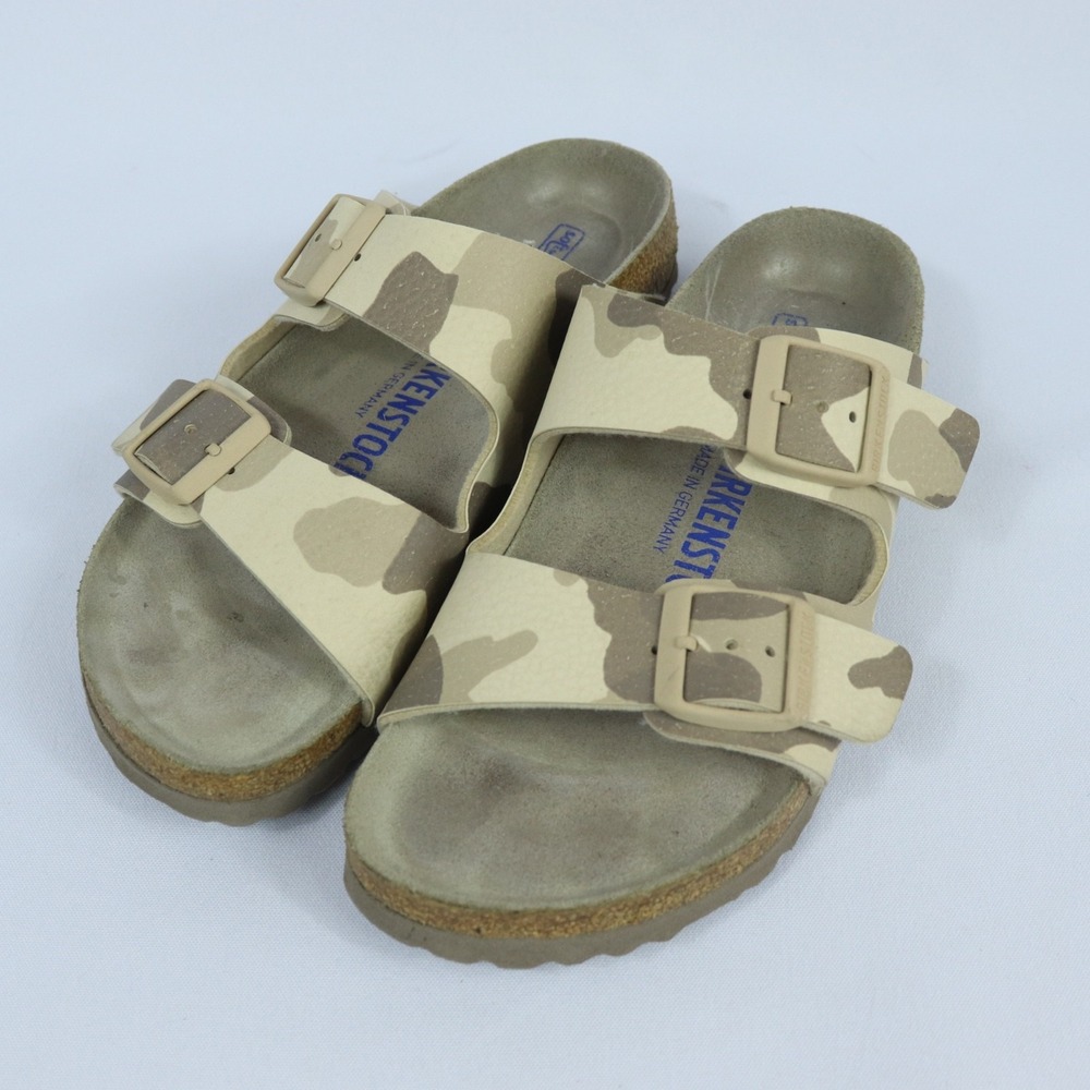 Birkenstock Arizona Soft Footbed Desert Soil Camo Birko-Flor Sandals 36 US 5/5.5